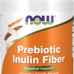 Now Foods Supplements, Prebiotic Inulin Fiber, Intestinal Support*, Nourishes Friendly Bacteria*, Made with Organic Inulin, 180 Veg Capsules