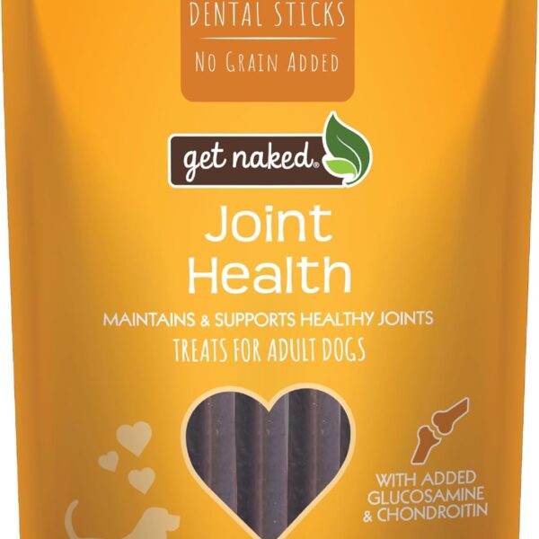 Get Naked Grain Free 1 Pouch 6.2 Oz Joint Health Dental Chew Sticks, Small