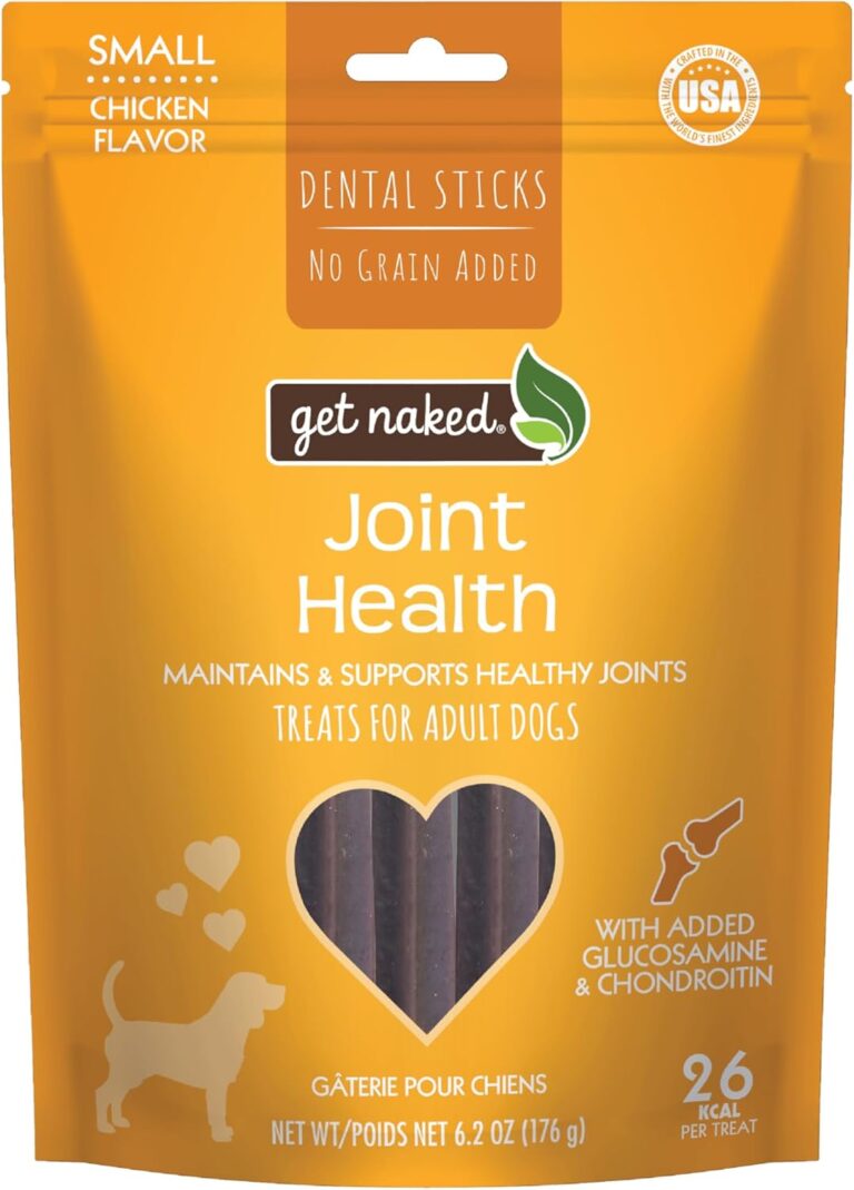 Get Naked Grain Free 1 Pouch 6.2 Oz Joint Health Dental Chew Sticks, Small