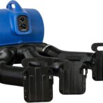 XPOWER X-800TF-MDK 3/4HP Professional Pet Grooming Carbon Dust Free Cage Dryer with Multi Drying Kit & Timer For Quicker Turnaround Time