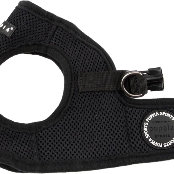 Puppia Soft Vest Dog Harness - Black - Medium