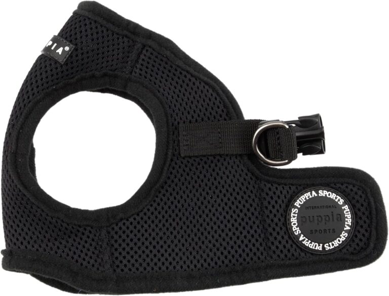 Puppia Soft Vest Dog Harness - Black - Medium