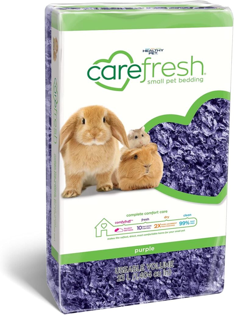carefresh 99% Dust-Free Purple Natural Paper Small Pet Bedding with Odor Control, 23 L