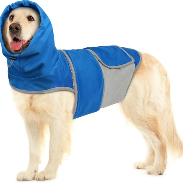 Joypig Dog Anxiety Vest for Calming Stress Relief: Skin-Friendly Calming Jacket for Thunder Fireworks Separation Travel, Anxiety Shirt for Small Medium Large Dogs (Blue,XL)