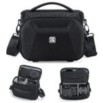 K&F CONCEPT Camera Sling Bag, Crossbody Sling Shoulder Bag with Hardshell Protection &Tripod Holder Compatible with Canon/Nikon/Sony DSLR/SLR/Mirrorless Cameras and Lenses