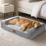 Sytopia Chew Proof Dog Bed 42 Inch Orthopedic for Large Dogs, Indestructible Dog Bed Washable Extra Large Pet Bed with Removable Cover and Anti-Slip Bottom - XL