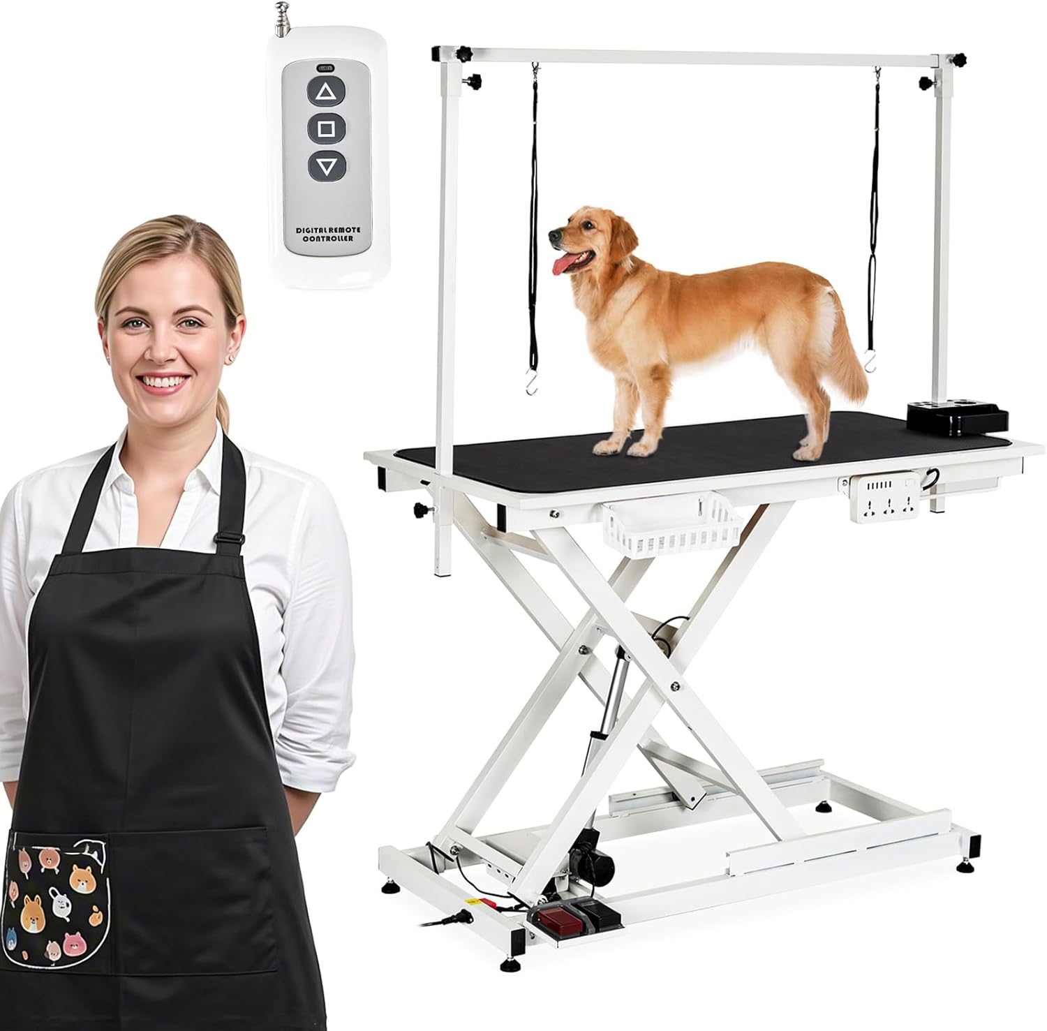 50inch Hydraulic Dog Grooming Table,300LBS Electric Grooming Table for Dogs, Professional Pet Grooming Station for Large & Small Dogs 50inch Hydraulic Dog Grooming Table,300LBS Electric Grooming Table for Dogs, Professional Pet Grooming Station for Large & Small Dogs
