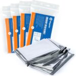 Emergency Blankets 4 Packs, 84" L x 52" W, Reusable Mylar Thermal Blankets for Survival Gear, Ideal for Camping, Hiking & First Aid, Retains 90% Body Heat in Cold, Snow & Winter Emergencies