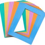Juvale Colorful Magnetic Picture Frames - Multi-Surface Display with Refrigerator Magnet - Easy Photo Swap Magnetic Picture Frame - Locker Accessories - Pack of 15, 6.25 x 4.7 in, Fits 4"x 6" Photos