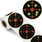 6 Inch 100 Pack Splatter Targets, Self-Adhesive Shooting Target Stickers with Yellow Effect for Rifles, BB Guns, Airsoft, Pellet Guns Practice
