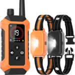 Shock Collar for Dogs 2 Pack (5150Lbs), 4400FT Waterproof 2 Dog Training Collar with Remote Control 5 Training Modes Rechargeable Electric Dog Collar with Light, E collars for Small Medium Large Dogs