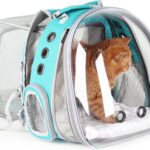 Lollimeow Expandable Cat Backpack Carrier for Large Cats & Small Dogs - Airline Approved Pet Bubble Backpack with Dual-Side Expansion, Perfect for Travel, Hiking & Outdoor Adventures, Up to 16lbs