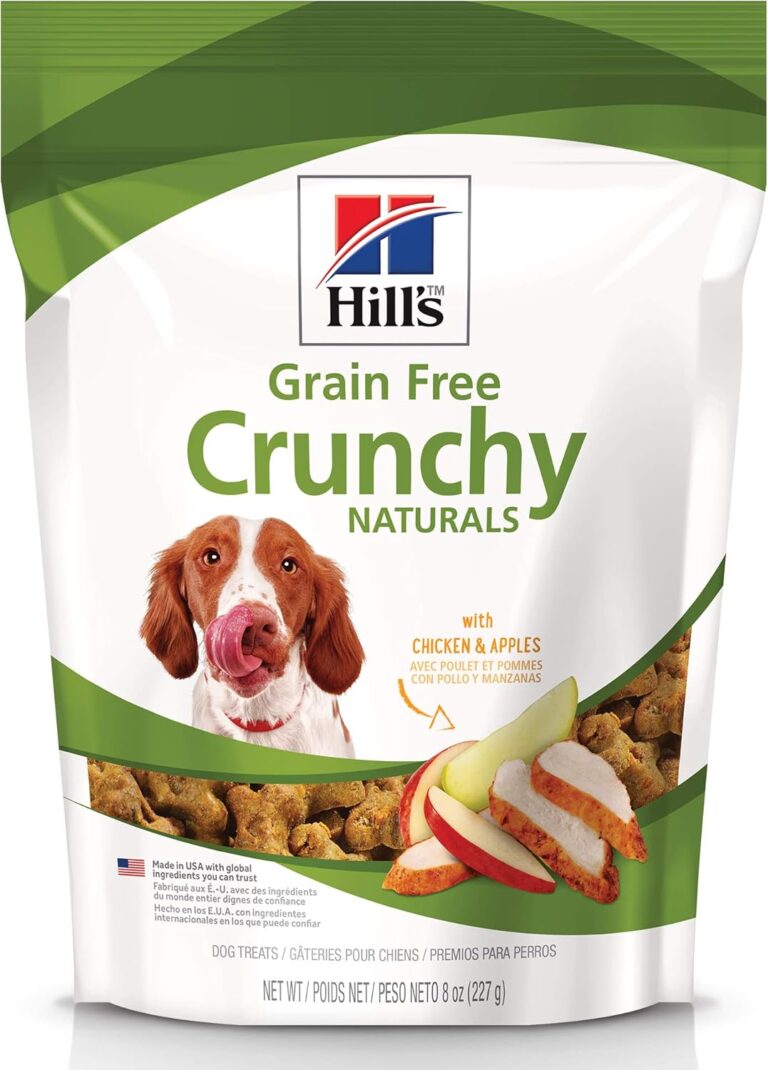 Hill's Grain Free Crunchy Naturals Treats, All Life Stages, Great Taste, Dog Treats, Chicken & Apples, 8 oz Bag