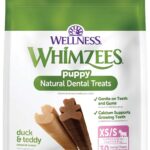 WHIMZEES Wellness Puppy Dog Dental Treats, Extra Small & Small Size Stick, (30 Count)