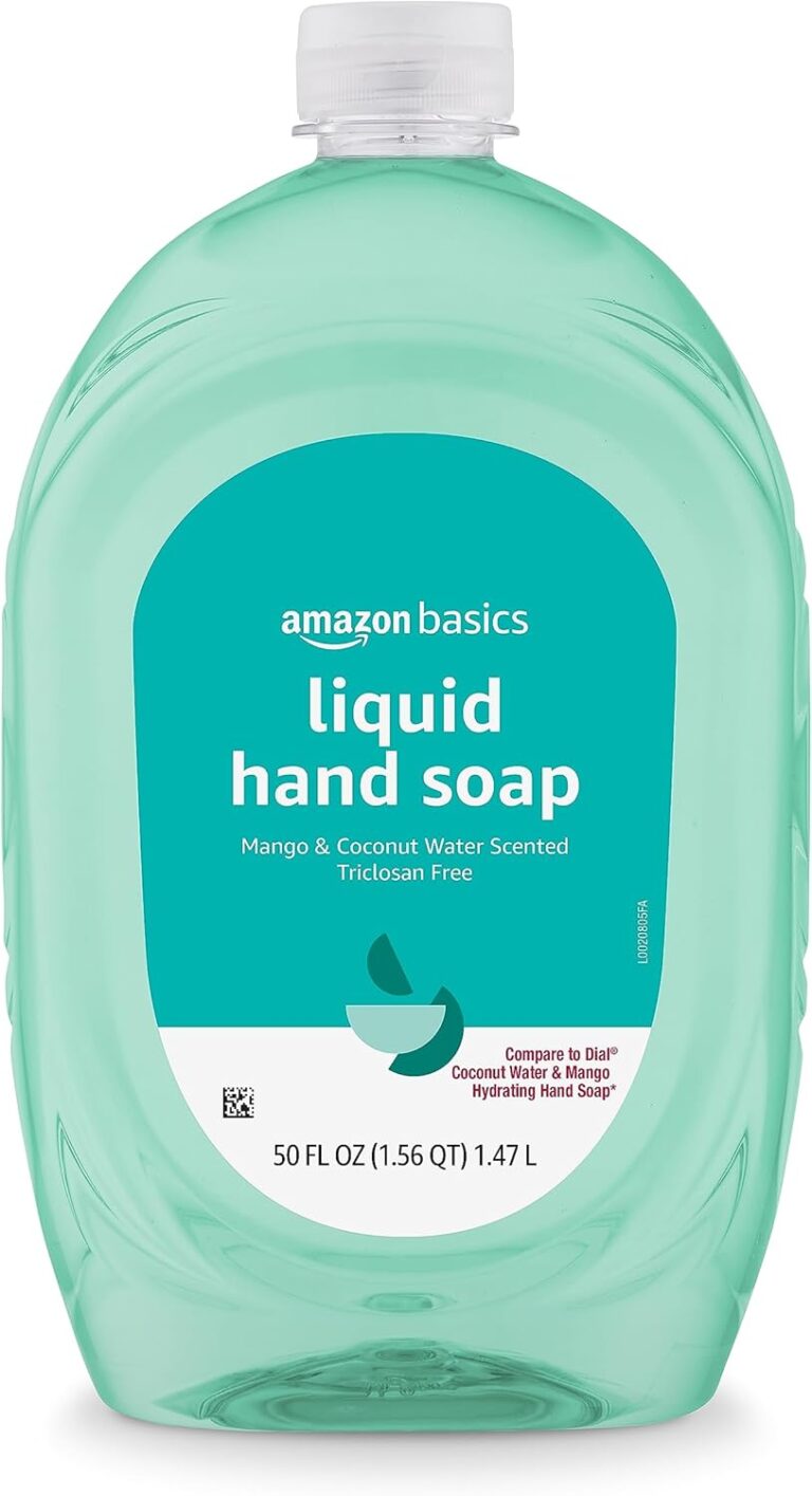 Amazon Basics Liquid Hand Soap Refill, Mango and Coconut Water Scent, Triclosan-Free, 50 Fl Oz (Pack of 1) (Previously Solimo)