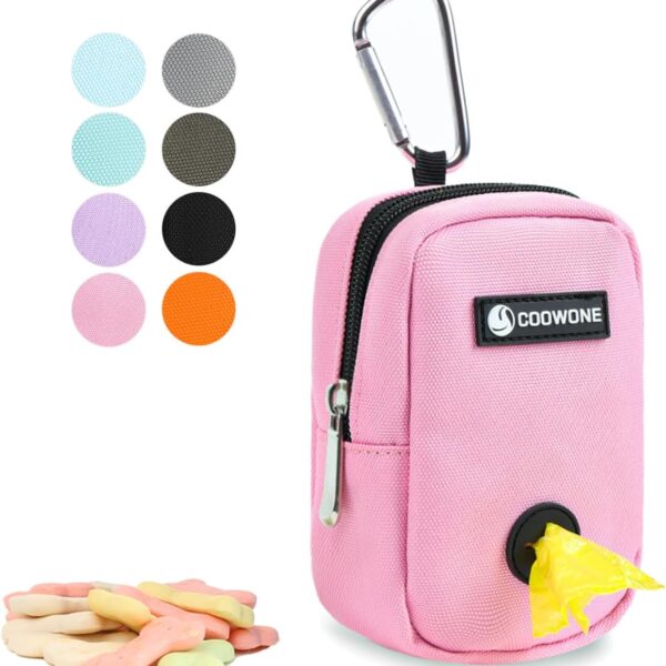 Dog Treat Pouch Dog Poop Bag Holder For Leashes, Pets Snack Container With Inner Mesh Bag, Puppy Supplies Perfect For Training And Walking - Hands Free Dog Waste Bag Dispenser -Dog Travel Accessories