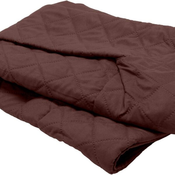 Furhaven Replacement Dog Bed Cover Quilted Sofa-Style, Machine Washable - Coffee, Jumbo (X-Large)