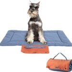 KHONSU PET Dog Travel Mat for Camping Portable Waterproof Lightweight & Outdoor Easy Clean Pad Foldable into Compact Carry Bag (Small Sized up to 25 lbs)