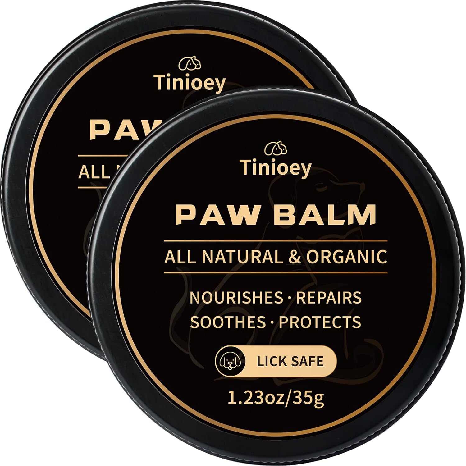 All-Natural Lick Safe Dog Paw Balm for Dogs & Cats | 2 Pack Dog Paw Pad Balm Paw Protector, Moisturizer & Soother for Dry Cracked Paws & Noses | Snout Soother for Dogs (1.23oz*2) All-Natural Lick Safe Dog Paw Balm for Dogs & Cats | 2 Pack Dog Paw Pad Balm Paw Protector, Moisturizer & Soother for Dry Cracked Paws & Noses | Snout Soother for Dogs (1.23oz*2)