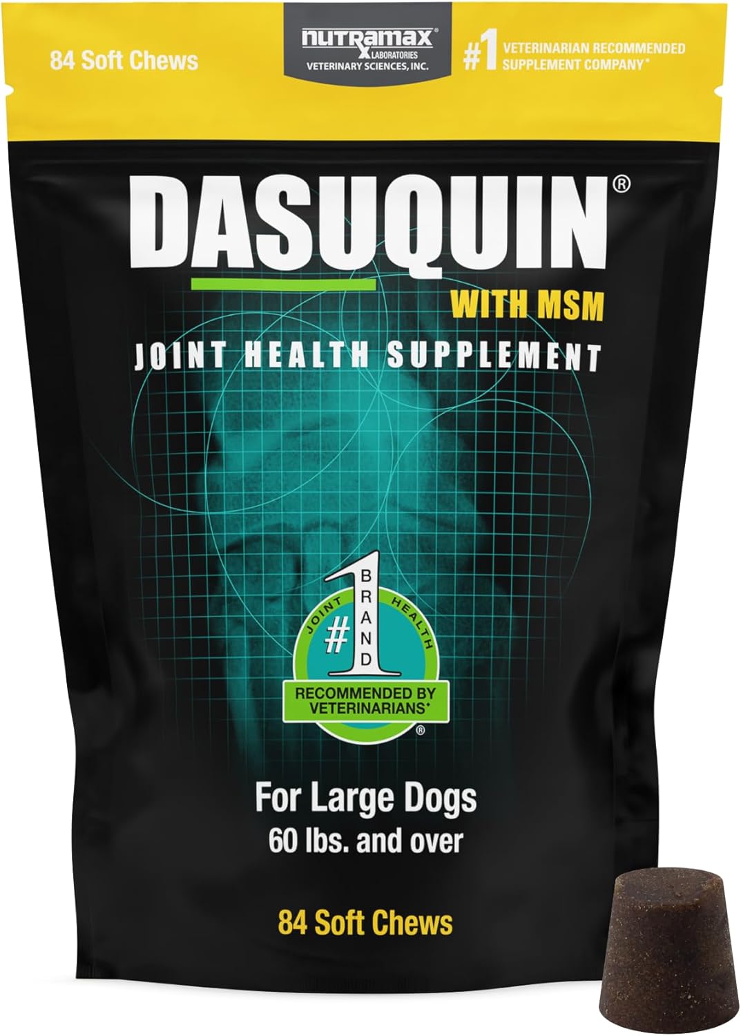 Nutramax Dasuquin for Large Dogs, Joint Health Supplement, Contains Glucosamine for Dogs, Plus Chondroitin, ASU, MSM and More, Supports Healthy Joints, Soft Chews, 84 Count Nutramax Dasuquin for Large Dogs, Joint Health Supplement, Contains Glucosamine for Dogs, Plus Chondroitin, ASU, MSM and More, Supports Healthy Joints, Soft Chews, 84 Count