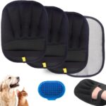 Pet Hair Removal Glove for Cats & Dogs,Electrostatic Gloves Pet Hair,Cat Grooming Gloves for Hair Removal,Reusable Pet Hair Remover Glove for Couch,Furniture,Carpet,Curtain,Clothe (3PCS)