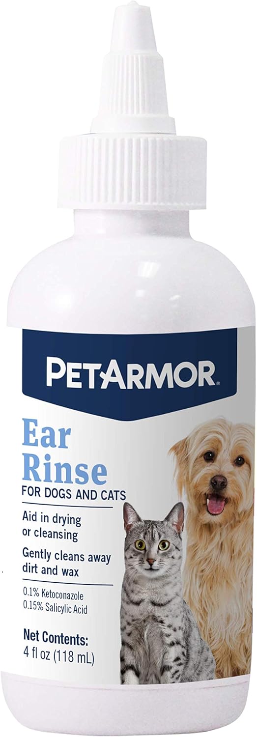PetArmor Ear Rinse for Dogs & Cats, 4 oz