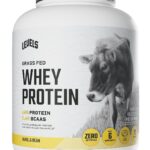 Levels Grass Fed Whey Protein Powder, No Artificials, 24G of Protein, Vanilla Bean, 5LB