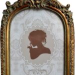 SIKOO Vintage 5x7 Picture Frame Antique OrnateTable Top and Wall Mounting Photo Frame with High Definition Glass Front for Home Decor, Photo Gallery, Art,Bronze Gold (5x7)