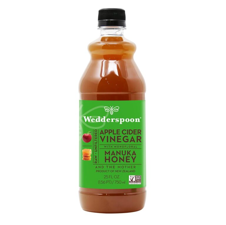 Wedderspoon Apple Cider Vinegar With Monofloral Manuka Honey & The Mother, 25 fl oz