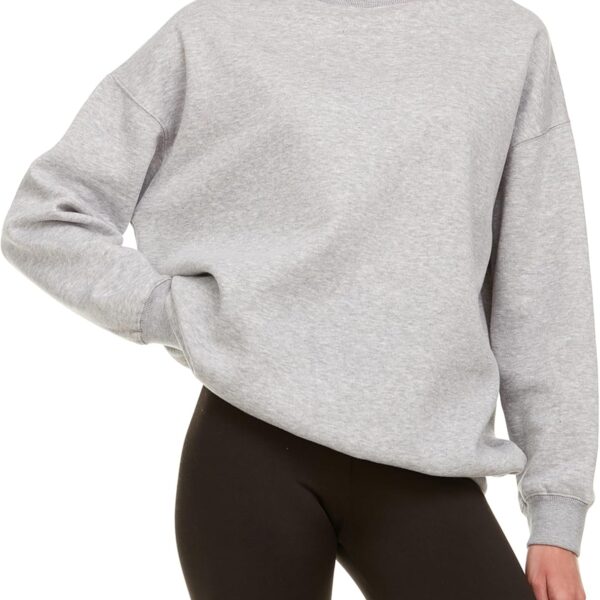 Oversized Sweatshirt for Women  Crewneck Fleece Pullover Sweatshirt Plus Size Included
