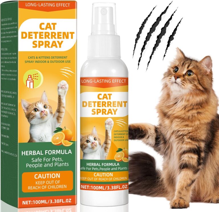 GDBadais Cat Repellent Spray, Cat Deterrent Spray - Indoor & Outdoor Training Safe, Protect Furniture, Sofas, Rugs, Restricted Areas-for Behavior, Natural, Effective - New Formula 12