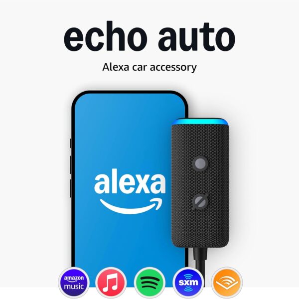 Amazon Echo Auto, Add Alexa to your car, with Alexa+ Early Access