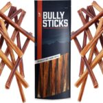 Wild Wolf 12-inch Angus Bully Sticks (8oz./~5 Sticks) Healthy, All-Natural, Long-Lasting Dog Chew Bones - Low Odor - Mixed Thickness - Lab-Tested, Hand-Inspected and Packed with Love in The USA