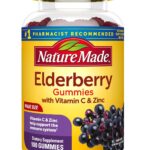 Nature Made Elderberry Gummies with Vitamin C and Zinc, Dietary Supplement for Immune Support, 100 Elderberry Gummies, 50-Day Supply