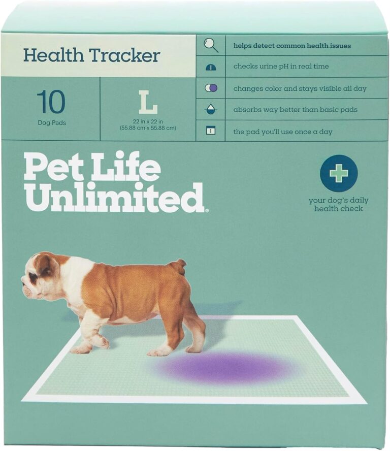 Pet Life Unlimited Health Tracker Large Puppy Pads, Pee Pads for Dogs, Dog Training Pads - pH Responsive Color-Track Technology Detects Common Health Issues - 22" x 22" - 10 Count (L)