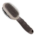 Hair cleaning tool for medium and large dogs, soft and firm bristles to remove loose tangled and undesirable undercoat. dog brush.