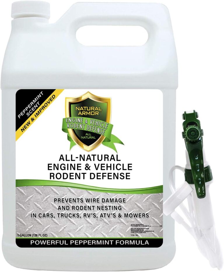 Mice/Mouse, Rat, Squirrel & Rodent Wire, Engine & Vehicle Protection Spray Prevents Chewing & Nesting for Cars, Trucks, RVs, ATVs. Great for Winter Protection. Ready to Use (128 Oz Gallon)
