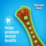 Hartz Chew 'n Clean Dental Duo Dog Treat & Chew Toy, Color Varies, Large, 3 Pack