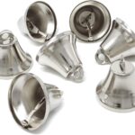 Honbay 20PCS 36mm/1.42inch Silver Jingle Bells Bridal Bells Christmas Bells Decoration Bells for Dog Potty Training, Housebreaking, Making Wind Chimes,Christmas Wreath and etc