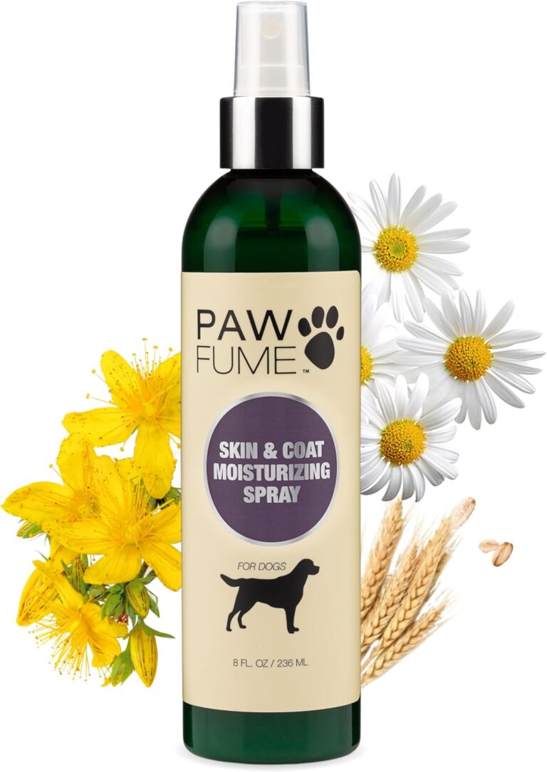 PAWFUME Skin & Coat Detangler Spray for Dogs, 1-Pack  Soothe Dry, Itchy Coats Quickly  Non-Toxic Chamomile & Oat Formula, Essential Fatty Acids & Vet-Certified  Dog Detangler Spray Dematting Care