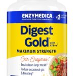 Enzymedica Digest Gold + ATPro, Maximum Strength Digestive Enzymes, Helps Digest Large Meals for Instant Bloating Relief, 45 Count