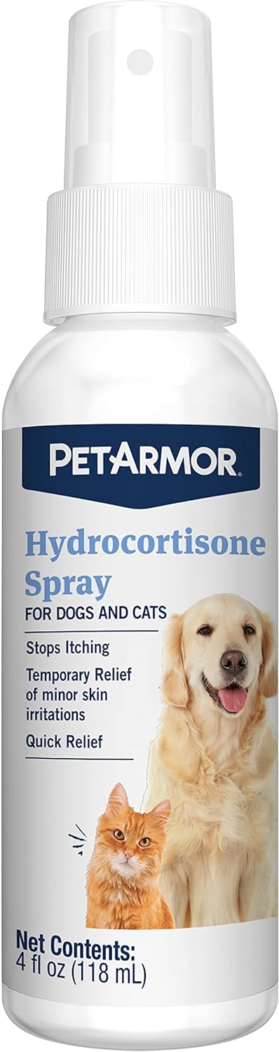 PetArmor Hydrocortisone Spray for Dogs & Cats, 4 oz