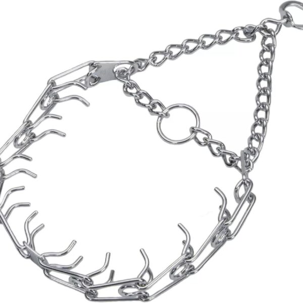 Herm SPRENGER Ultra-Plus Prong Dog Training Collar, 3.0 mm x 18" Neck Size, 3.0 mm x 22" Chain Length, Steel Chrome Plated Dog Prong Collar, Pinch Collar for Dogs, Dog Correction Collar