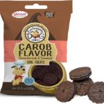 Exclusively Dog Carob Sandwich Cremes Cookies - All Natural Dog Treats, No Animal Byproducts, Baked in The USA, Ideal for Medium to Large Dogs - Carob Flavor, 8oz Bag