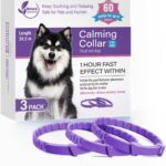 Dog Calming Pheromone Collar Set of 3,Relieves Anxiety,Keeps Dog Quiet,Foldable Collar