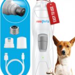 REXIPETS Cat and Dog Nail Grinder - Rechargeable Electric Pet Nail Clipper & Trimmer- Painless Paws Grooming - Quiet 2-Speed Motor. 3 Size Ports for Small, Medium, Large Pets- Up to 4 Hours of Charge