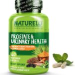 NATURELO Prostate & Urinary Health, Comprehensive Formula with Saw Palmetto, Pygeum, Tumeric, Plant Sterols, Broccoli and Lycopene, 60 Vegetarian Capsules