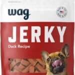 Amazon Brand - Wag Soft & Tender American Jerky Dog Treats  Duck Bites, 16 Ounce (Pack of 1)