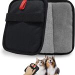 Aphohome Pet Hair Removal Gloves Electrostatic Reusable Cat Hair Remover for Furniture Couch Carpet Bedding Gentle Grooming Mitts 6.7x5.1 Inch with Breathable Mesh