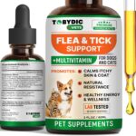 Flea & Tick Prevention Support - Oral Flea Natural Control & Treatment for Dogs and Cats - Herbal Medicine for Small and Large Dogs with Multivitamin Pet Supplement Made in USA